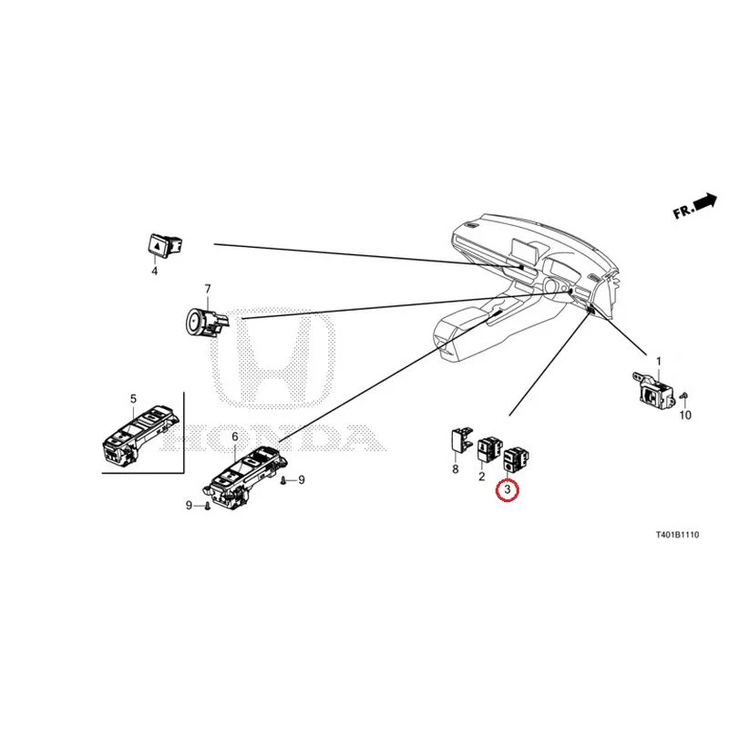 [NEW] JDM HONDA CIVIC FL5 2023 Switches GENUINE OEM - Image 4