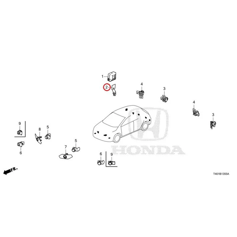 [NEW] JDM HONDA CIVIC FL5 2023 Parking Sensor GENUINE OEM - Image 3