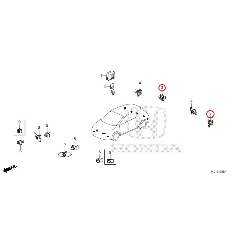[NEW] JDM HONDA CIVIC FL5 2023 Parking Sensor GENUINE OEM - Image 5