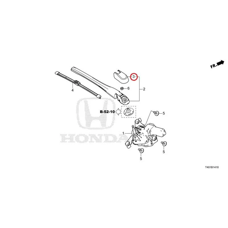 [NEW] JDM HONDA CIVIC FL5 2023 Rear Windshield Wiper GENUINE OEM - Image 4