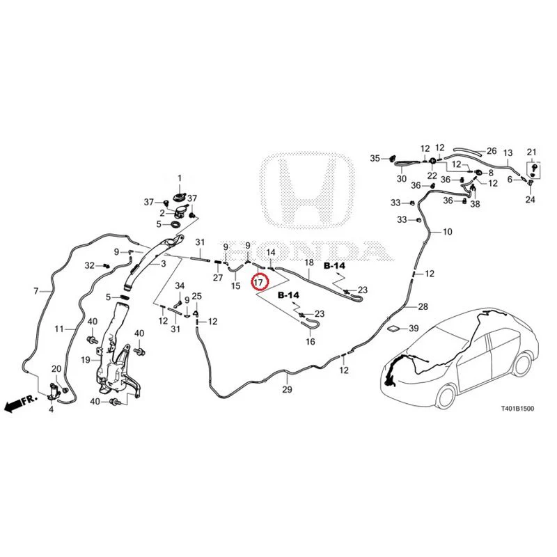 [NEW] JDM HONDA CIVIC FL5 2023 Windshield Washer GENUINE OEM - Image 18