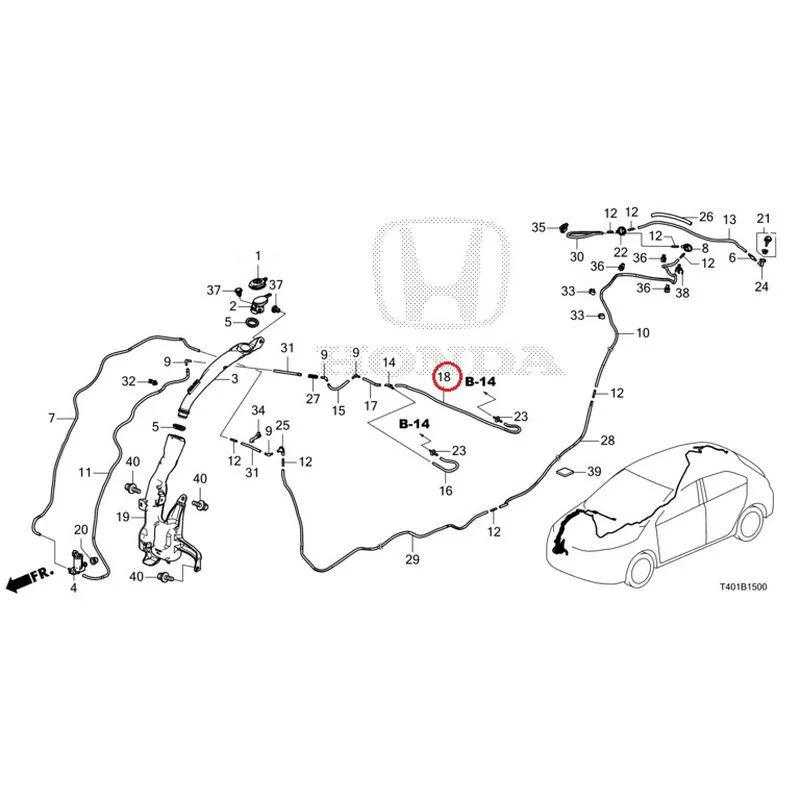 [NEW] JDM HONDA CIVIC FL5 2023 Windshield Washer GENUINE OEM - Image 19