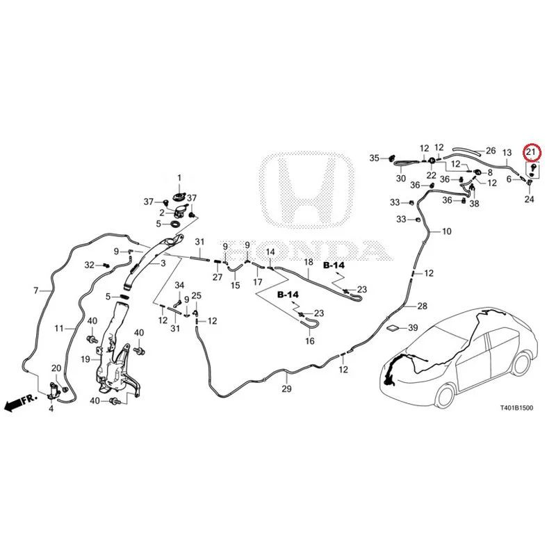 [NEW] JDM HONDA CIVIC FL5 2023 Windshield Washer GENUINE OEM - Image 22