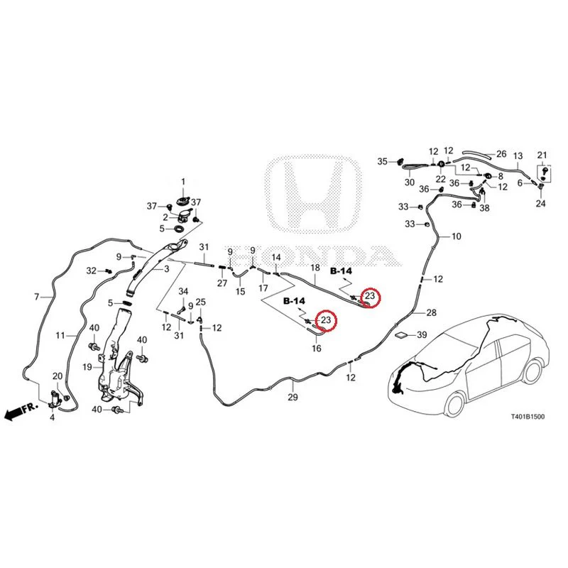[NEW] JDM HONDA CIVIC FL5 2023 Windshield Washer GENUINE OEM - Image 24