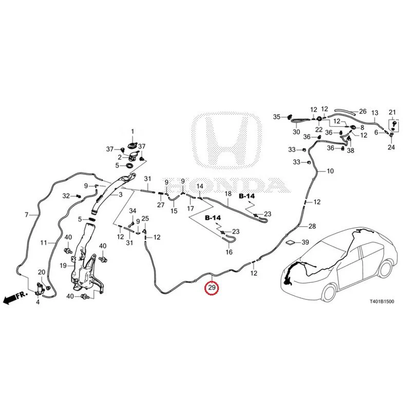 [NEW] JDM HONDA CIVIC FL5 2023 Windshield Washer GENUINE OEM - Image 30