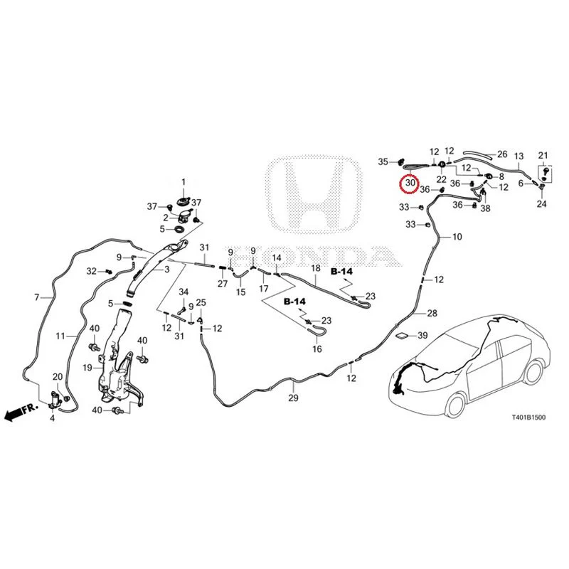 [NEW] JDM HONDA CIVIC FL5 2023 Windshield Washer GENUINE OEM - Image 31