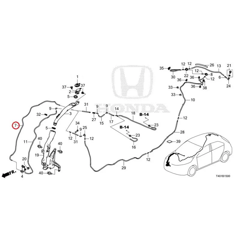[NEW] JDM HONDA CIVIC FL5 2023 Windshield Washer GENUINE OEM - Image 8