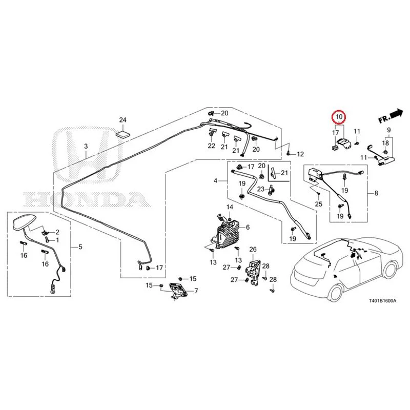 [NEW] JDM HONDA CIVIC FL5 2023 Antenna GENUINE OEM - Image 10