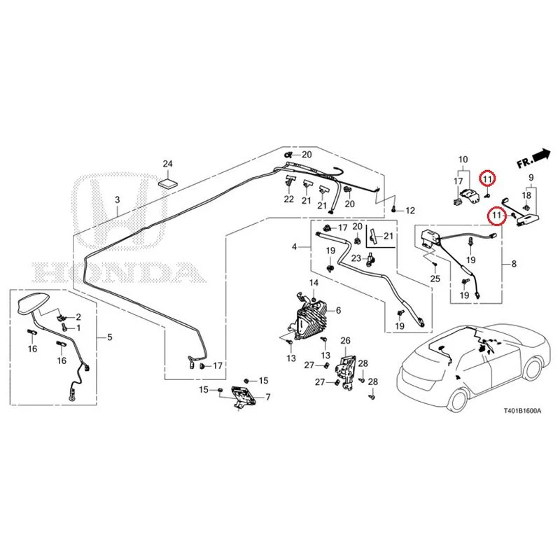 [NEW] JDM HONDA CIVIC FL5 2023 Antenna GENUINE OEM - Image 11