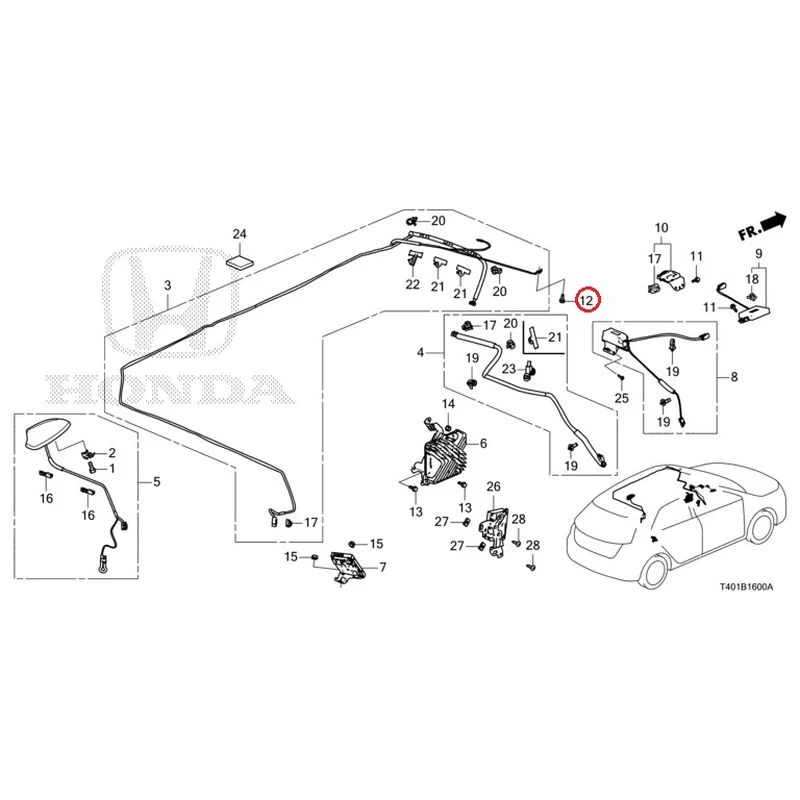 [NEW] JDM HONDA CIVIC FL5 2023 Antenna GENUINE OEM - Image 12