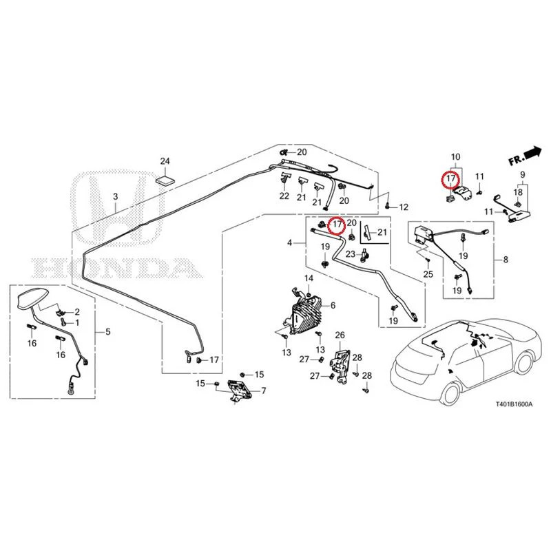 [NEW] JDM HONDA CIVIC FL5 2023 Antenna GENUINE OEM - Image 15