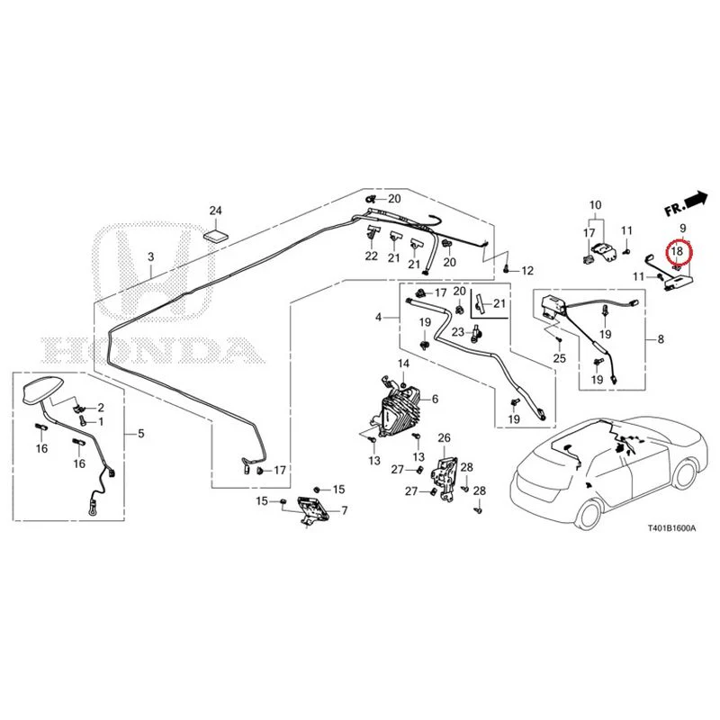 [NEW] JDM HONDA CIVIC FL5 2023 Antenna GENUINE OEM - Image 16