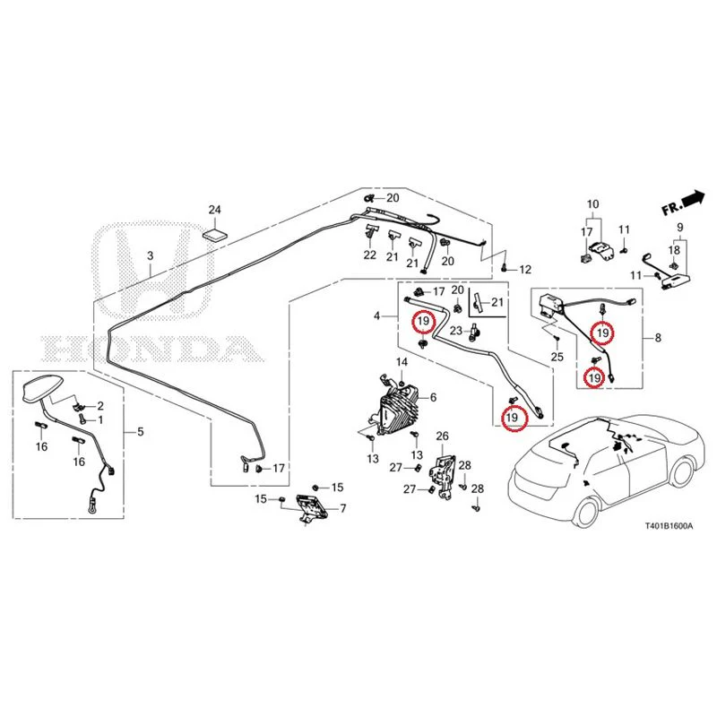 [NEW] JDM HONDA CIVIC FL5 2023 Antenna GENUINE OEM - Image 17