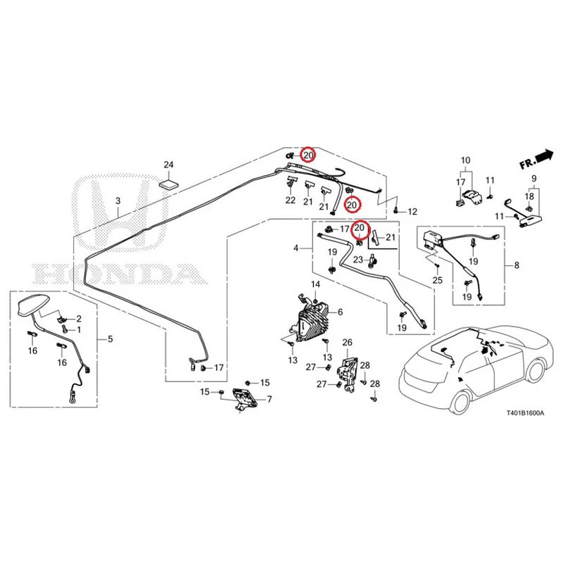 [NEW] JDM HONDA CIVIC FL5 2023 Antenna GENUINE OEM - Image 18