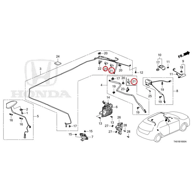 [NEW] JDM HONDA CIVIC FL5 2023 Antenna GENUINE OEM - Image 19