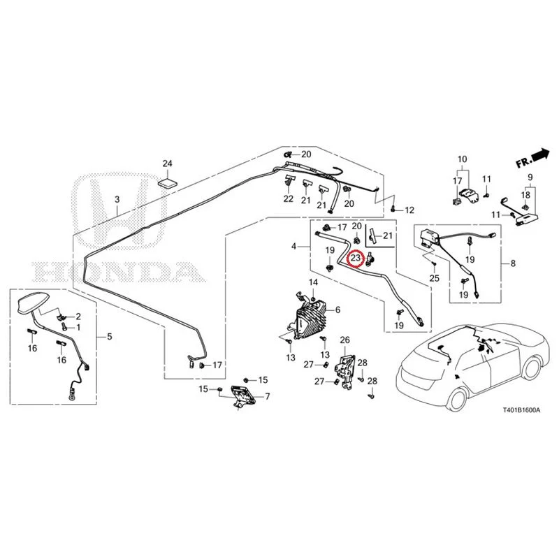 [NEW] JDM HONDA CIVIC FL5 2023 Antenna GENUINE OEM - Image 21