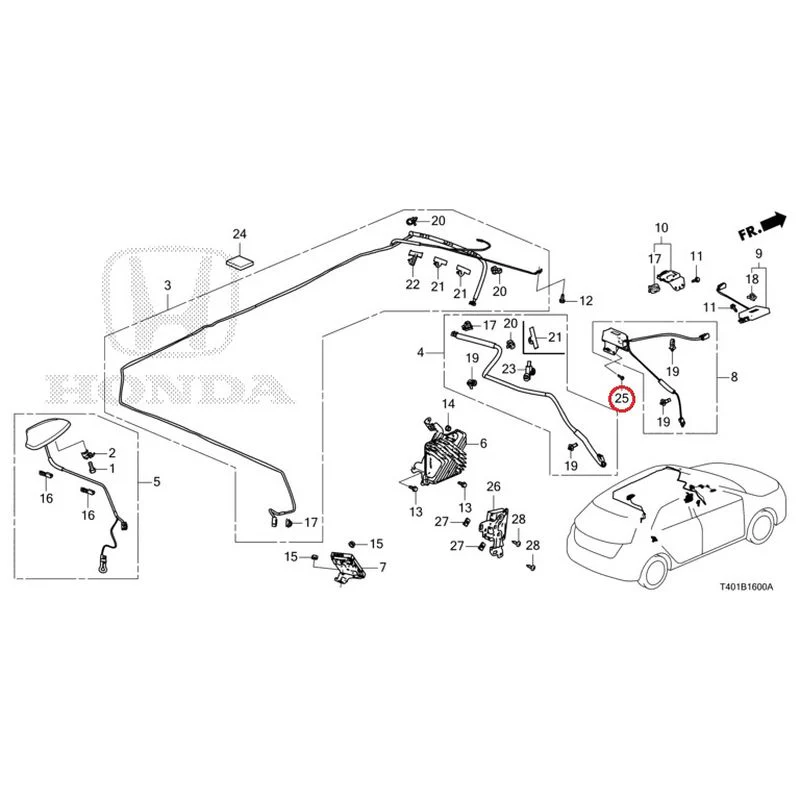 [NEW] JDM HONDA CIVIC FL5 2023 Antenna GENUINE OEM - Image 23