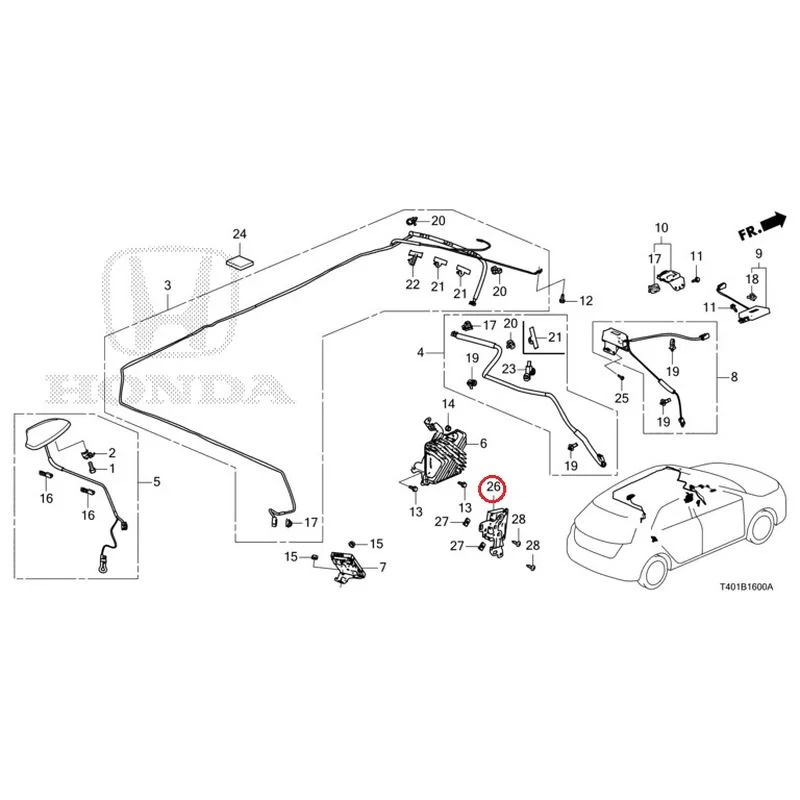 [NEW] JDM HONDA CIVIC FL5 2023 Antenna GENUINE OEM - Image 24