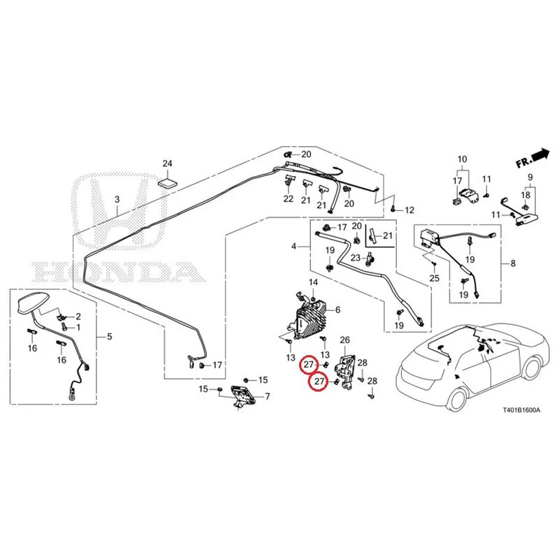 [NEW] JDM HONDA CIVIC FL5 2023 Antenna GENUINE OEM - Image 25