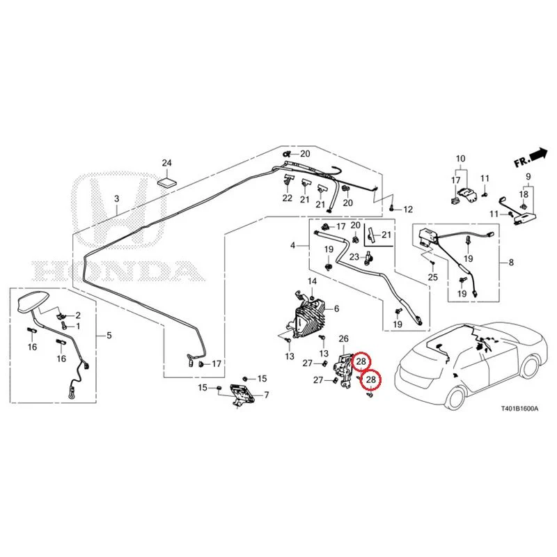 [NEW] JDM HONDA CIVIC FL5 2023 Antenna GENUINE OEM - Image 26