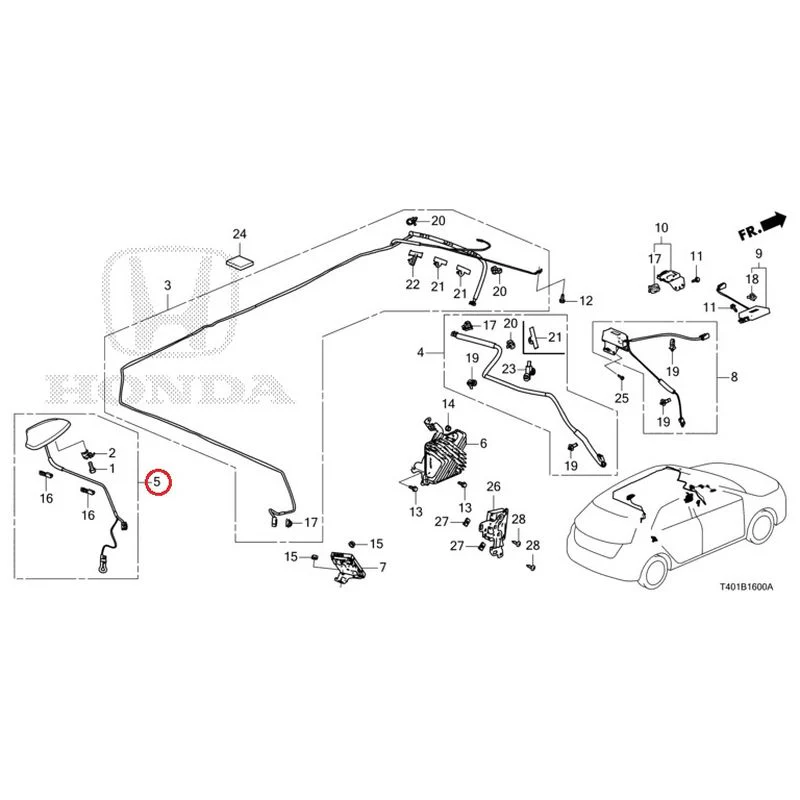[NEW] JDM HONDA CIVIC FL5 2023 Antenna GENUINE OEM - Image 6