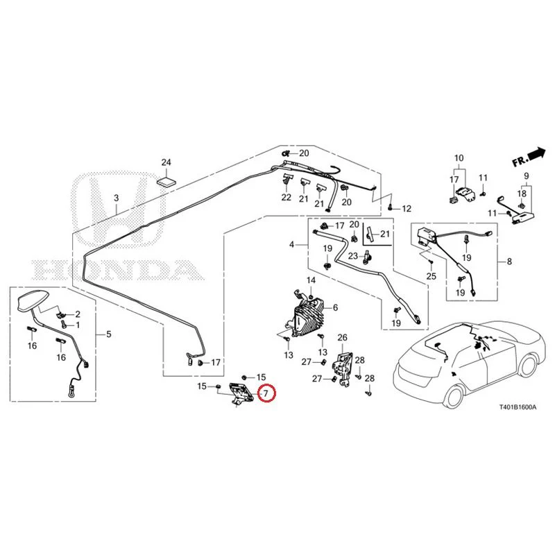 [NEW] JDM HONDA CIVIC FL5 2023 Antenna GENUINE OEM - Image 7