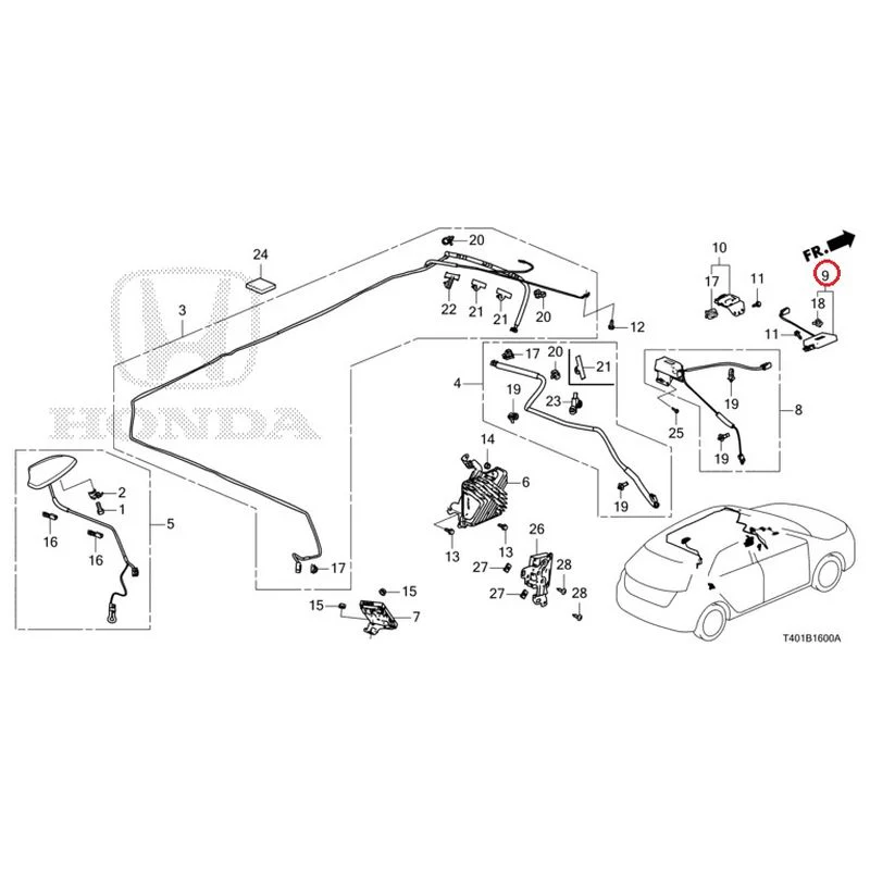 [NEW] JDM HONDA CIVIC FL5 2023 Antenna GENUINE OEM - Image 9