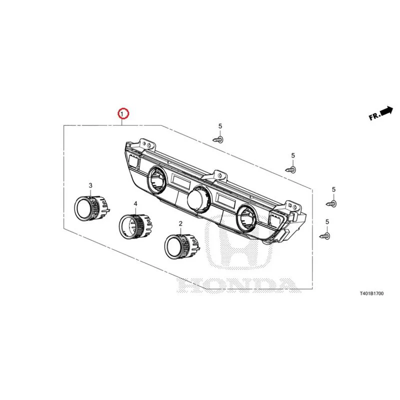 [NEW] JDM HONDA CIVIC FL5 2023 Auto Air Conditioner Control GENUINE OEM - Image 2
