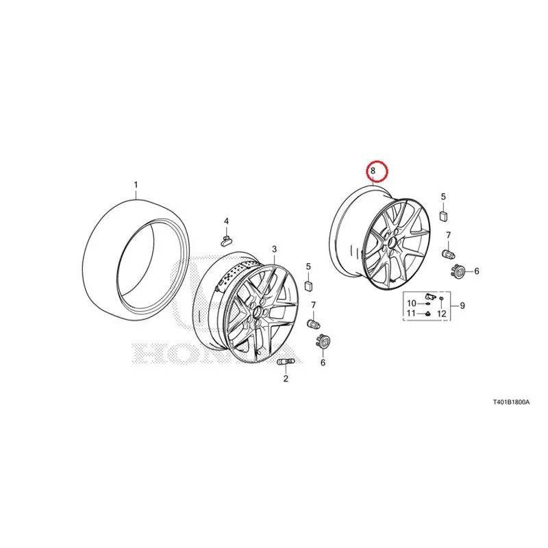 [NEW] JDM HONDA CIVIC FL5 2023 Tire/Wheel Disc GENUINE OEM - Image 30