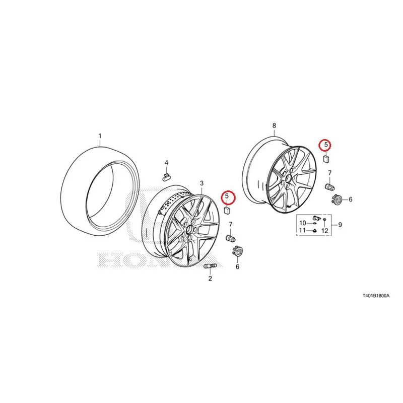 [NEW] JDM HONDA CIVIC FL5 2023 Tire/Wheel Disc GENUINE OEM - Image 4