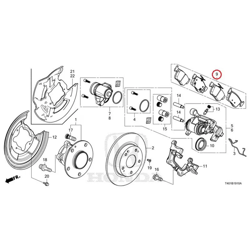 [NEW] JDM HONDA CIVIC FL5 2023 Rear Brake GENUINE OEM - Image 10