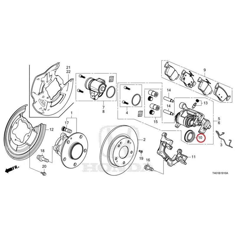 [NEW] JDM HONDA CIVIC FL5 2023 Rear Brake GENUINE OEM - Image 11