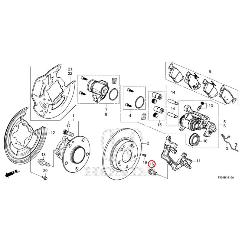 [NEW] JDM HONDA CIVIC FL5 2023 Rear Brake GENUINE OEM - Image 16