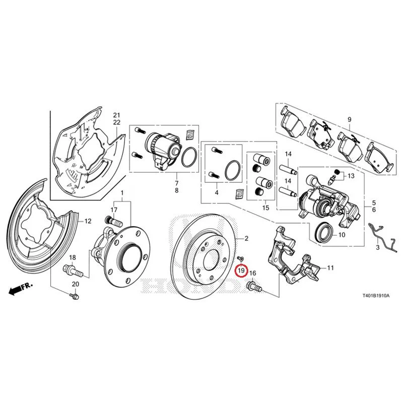 [NEW] JDM HONDA CIVIC FL5 2023 Rear Brake GENUINE OEM - Image 20
