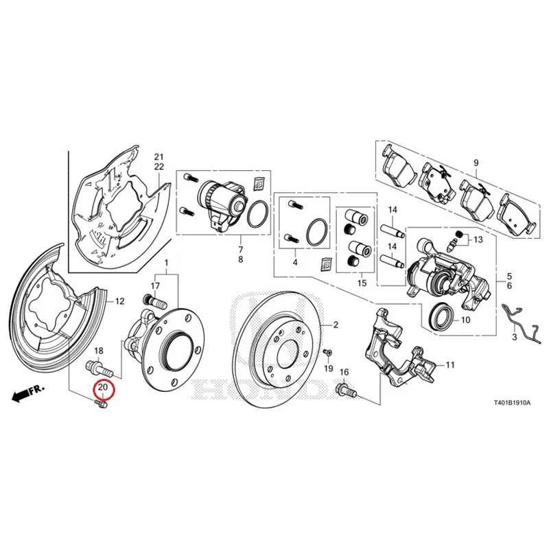 [NEW] JDM HONDA CIVIC FL5 2023 Rear Brake GENUINE OEM - Image 21