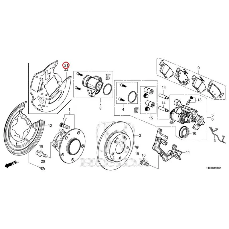 [NEW] JDM HONDA CIVIC FL5 2023 Rear Brake GENUINE OEM - Image 22