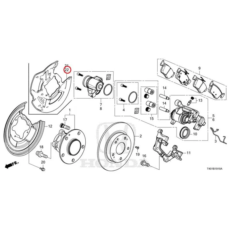 [NEW] JDM HONDA CIVIC FL5 2023 Rear Brake GENUINE OEM - Image 23