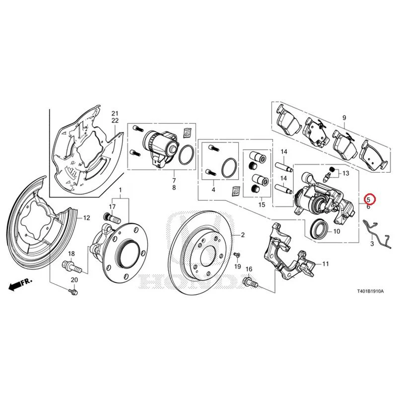 [NEW] JDM HONDA CIVIC FL5 2023 Rear Brake GENUINE OEM - Image 6