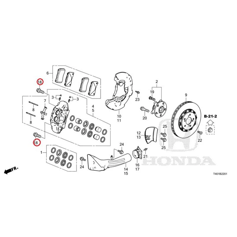 [NEW] JDM HONDA CIVIC FL5 2023 Front Brake (TYPE R) GENUINE OEM - Image 19