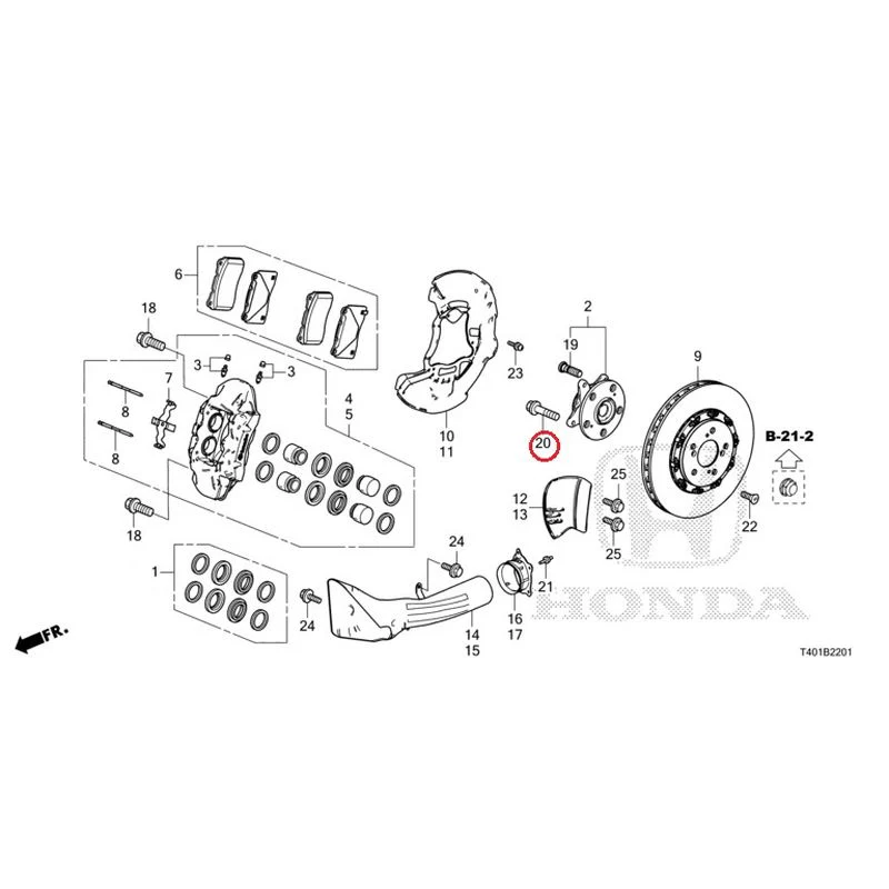 [NEW] JDM HONDA CIVIC FL5 2023 Front Brake (TYPE R) GENUINE OEM - Image 22