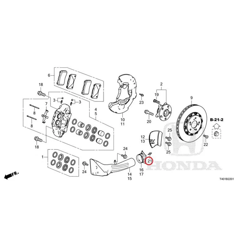 [NEW] JDM HONDA CIVIC FL5 2023 Front Brake (TYPE R) GENUINE OEM - Image 23