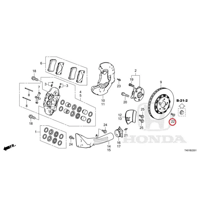 [NEW] JDM HONDA CIVIC FL5 2023 Front Brake (TYPE R) GENUINE OEM - Image 24