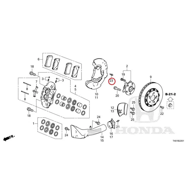 [NEW] JDM HONDA CIVIC FL5 2023 Front Brake (TYPE R) GENUINE OEM - Image 25