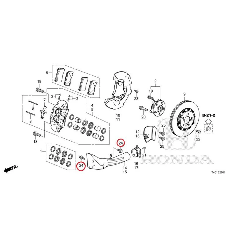[NEW] JDM HONDA CIVIC FL5 2023 Front Brake (TYPE R) GENUINE OEM - Image 26