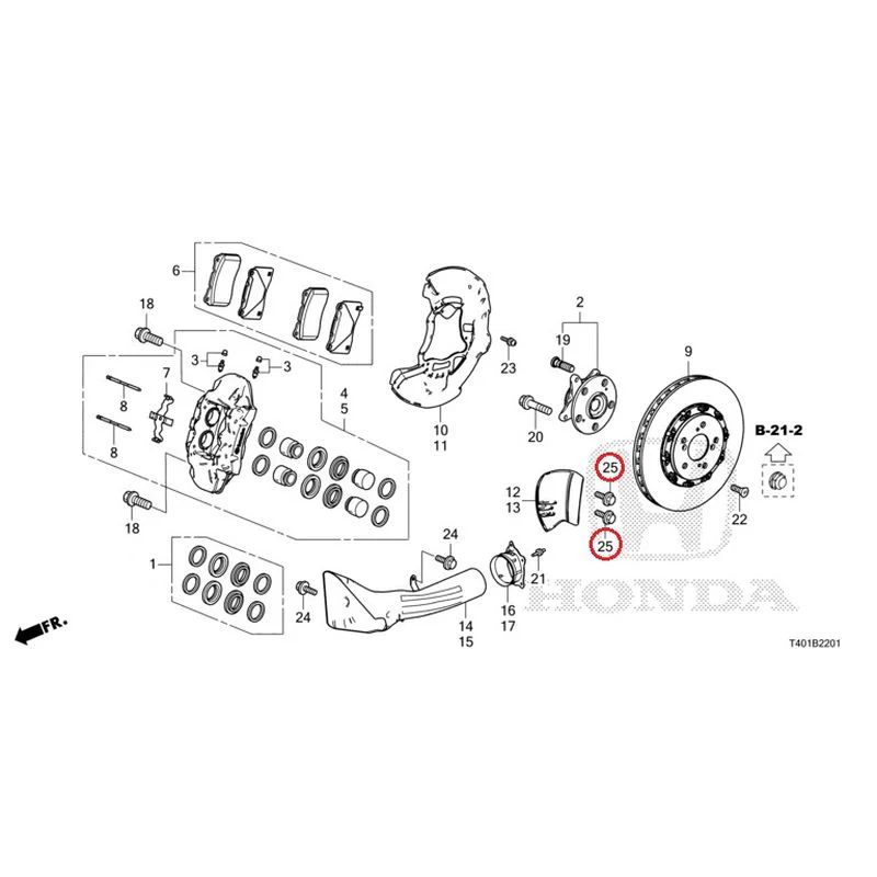 [NEW] JDM HONDA CIVIC FL5 2023 Front Brake (TYPE R) GENUINE OEM - Image 27
