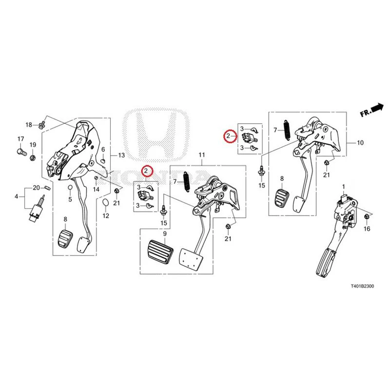 [NEW] JDM HONDA CIVIC FL5 2023 Pedals GENUINE OEM - Image 3