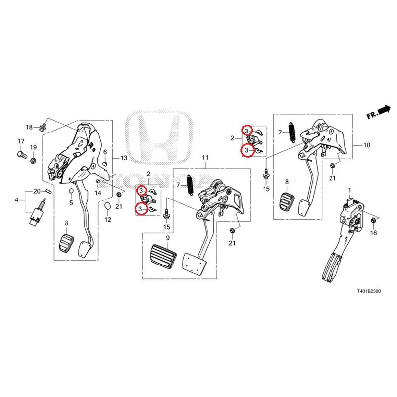 [NEW] JDM HONDA CIVIC FL5 2023 Pedals GENUINE OEM - Image 4