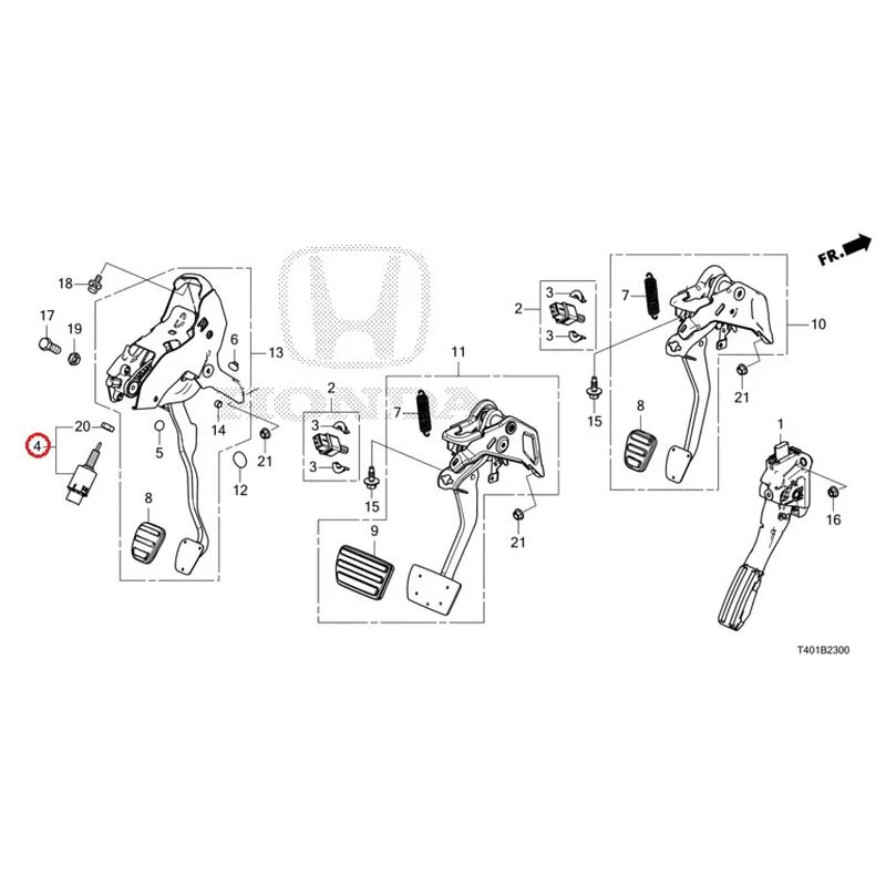 [NEW] JDM HONDA CIVIC FL5 2023 Pedals GENUINE OEM - Image 5