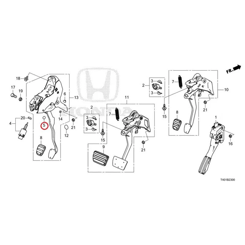 [NEW] JDM HONDA CIVIC FL5 2023 Pedals GENUINE OEM - Image 6