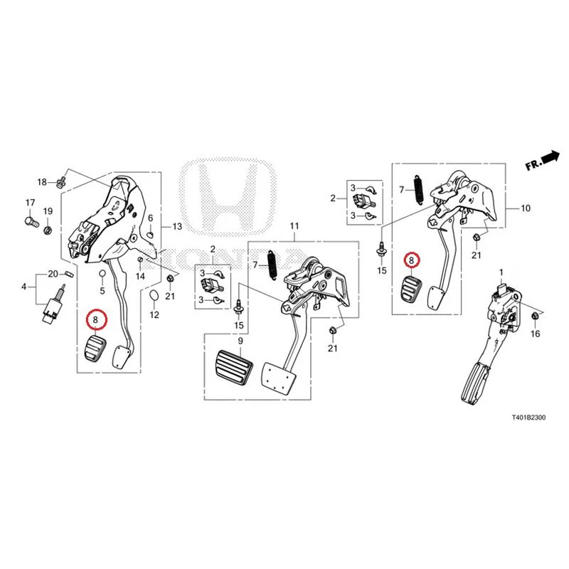 [NEW] JDM HONDA CIVIC FL5 2023 Pedals GENUINE OEM - Image 9